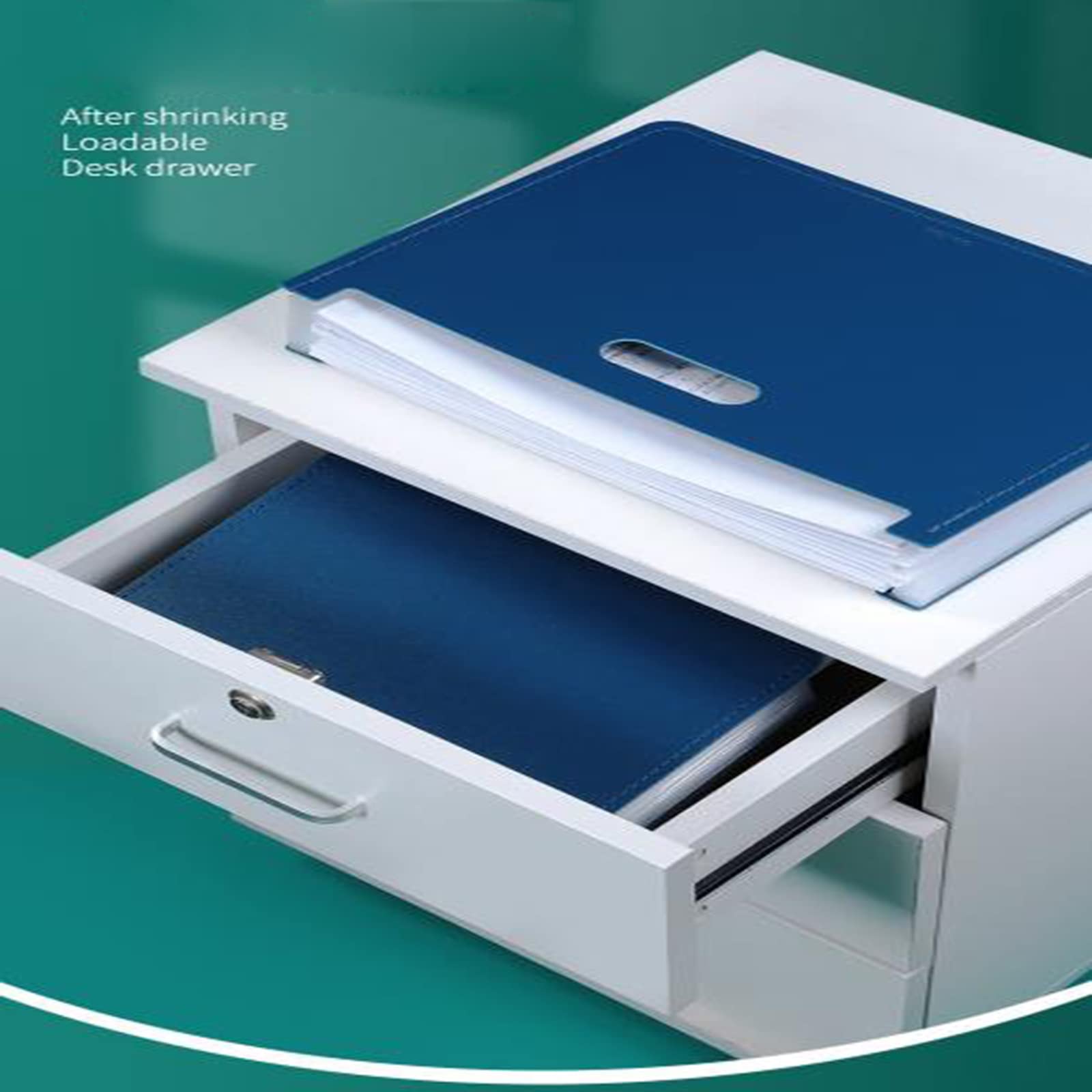 Borsa per Documenti per Fisarmonica, Cartella A4 Borsa per Documenti per organi Portatile 2 in 1 Nuova Carta di Prova per Articoli di cancelleria per Ufficio/Affari/Scuola, Grigia, Borsa per