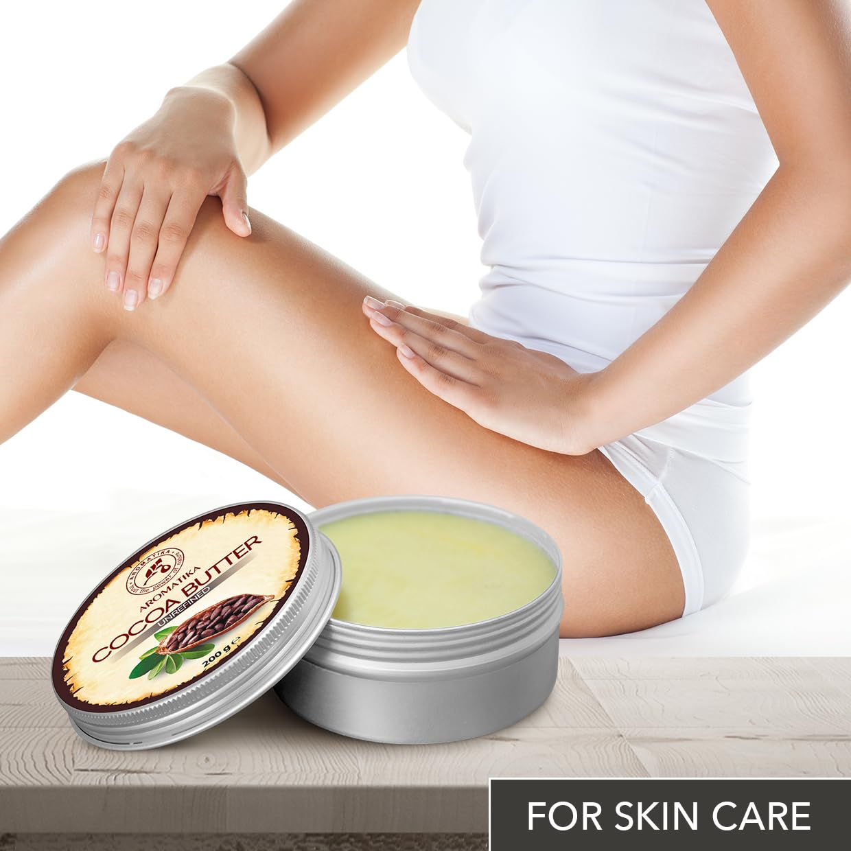 Cocoa Butter Pure & Natural 200g - Burkina Faso - Theobroma Cacao Seed Butter - Great Benefits for Skin - Hair - Face - Body - Lip care - Cacao Butters