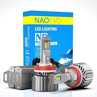 NAOEVO ND Series LED Headlight Bulbs 140 Watt / 16,800 Lumens Super Bright,set of 2 Bulbs (70 + 70 Watt) (H8 / H9 / H11)