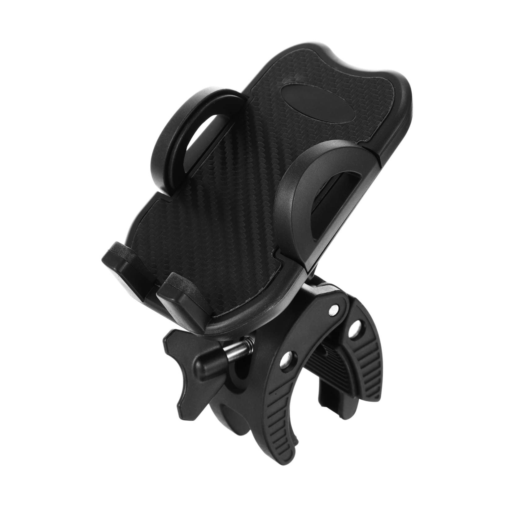 Supporto Cellulare per Moto Morsetto per Tubo Rotondo Nero