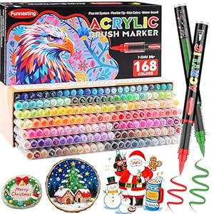 Marqueurs de Peinture Acrylique Funnasting - 168 Couleurs Vives