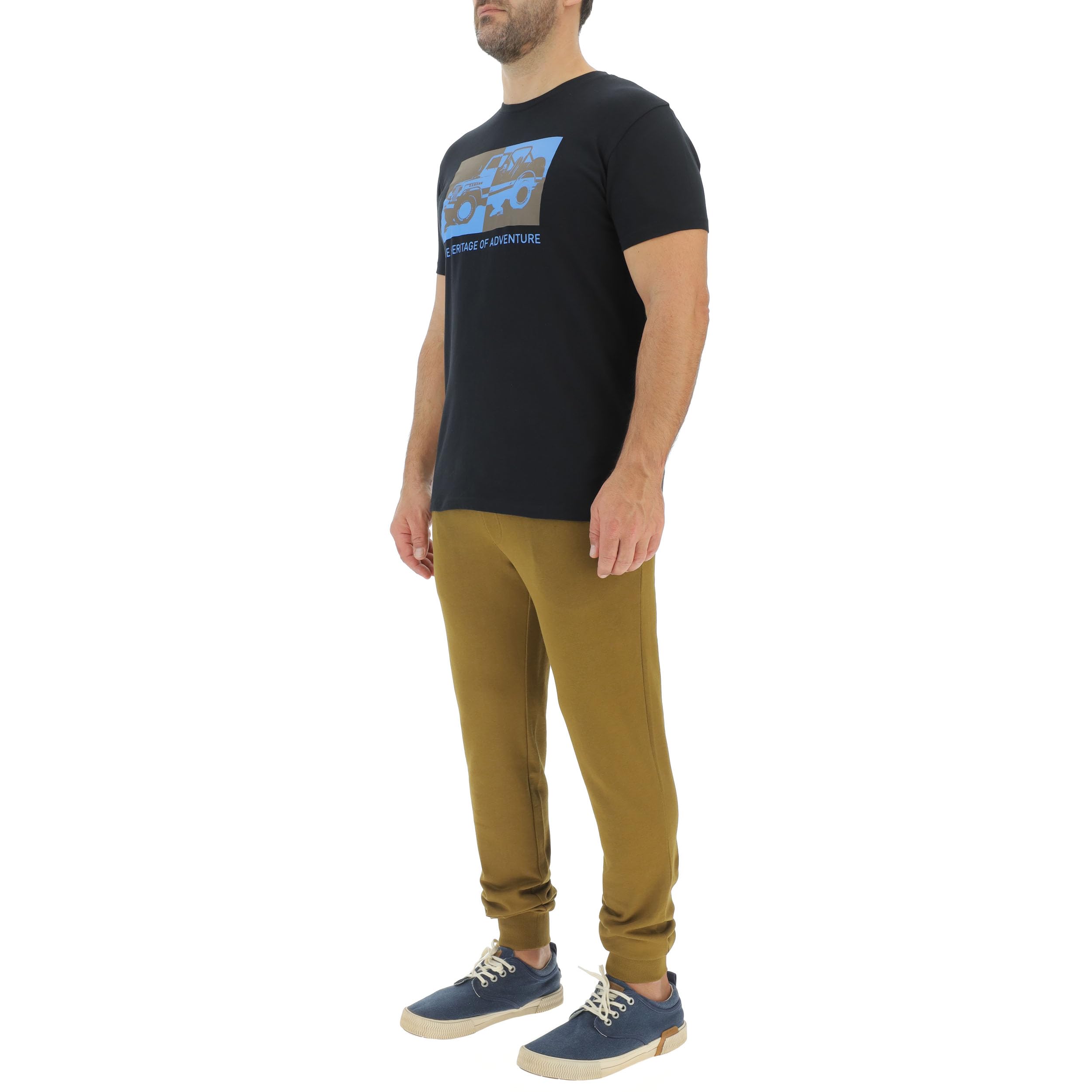 Jeep J Man Sweatpants Jeep Small Back Pocket Print J24s - Spodnie Mężczyźni