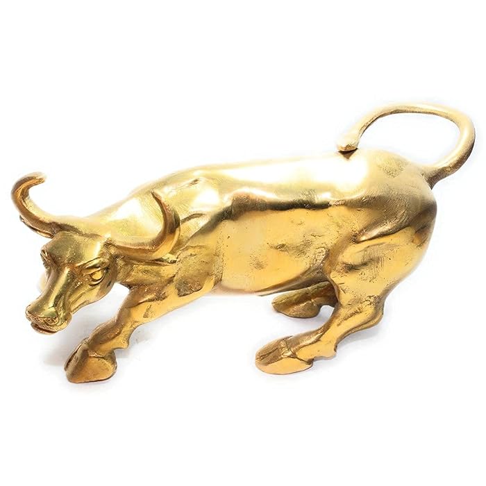 Buy Brass Bull Gold/Brass Charging Bull Beautiful Brass Charging Bull Wall Street Charging
