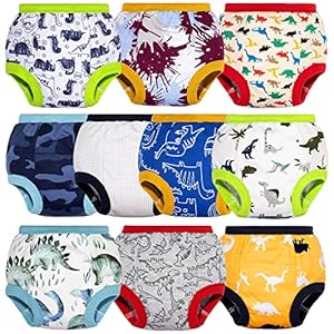 BIG ELEPHANT Baby Boy’s Training Pants Absorbent Toddler Potty Training Underwear 100% Cotton