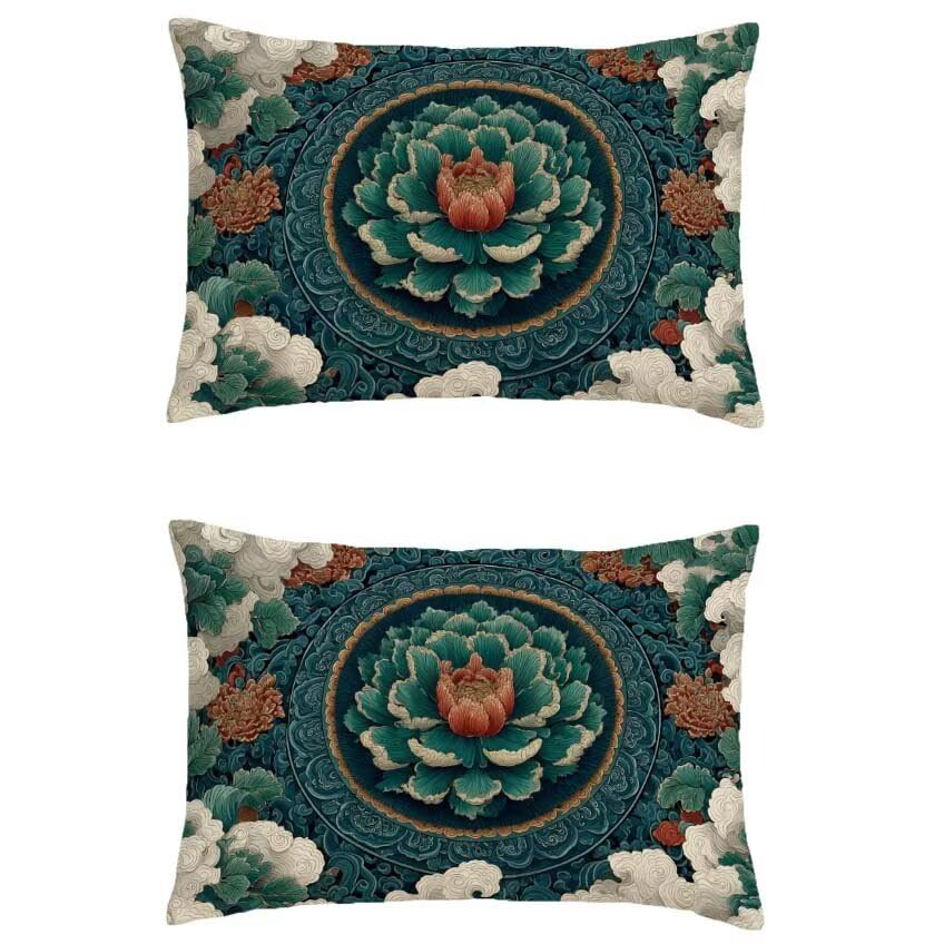 Taie oreiller imperméable turquoise pour protéger vos grands coussins extérieurs