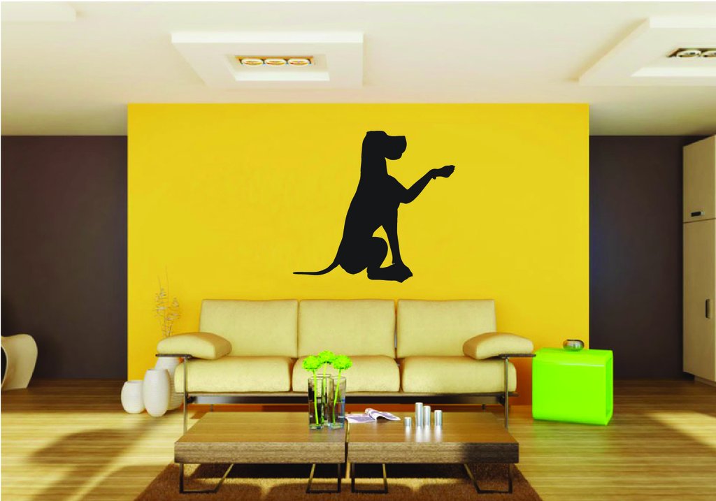 Picniva pet Scene Great dane sty29a Removable Vinyl Wall Decal Home Dicor