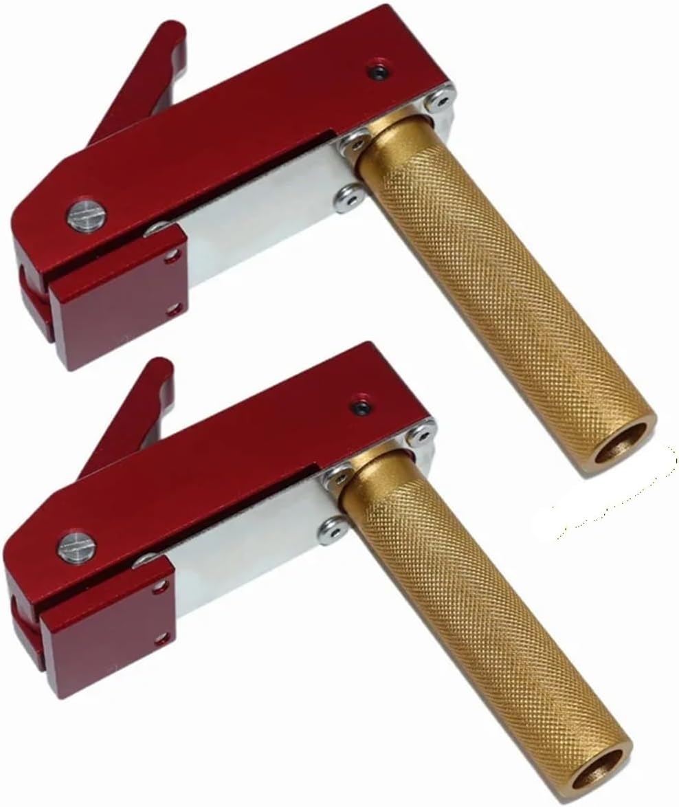 Workbench Quick Acting Hold Down Clamp,Woodworking Bench Dog Clamp Fast Fixed Clip Tools For 19/20MM Holes(2pc for 20mm Red)