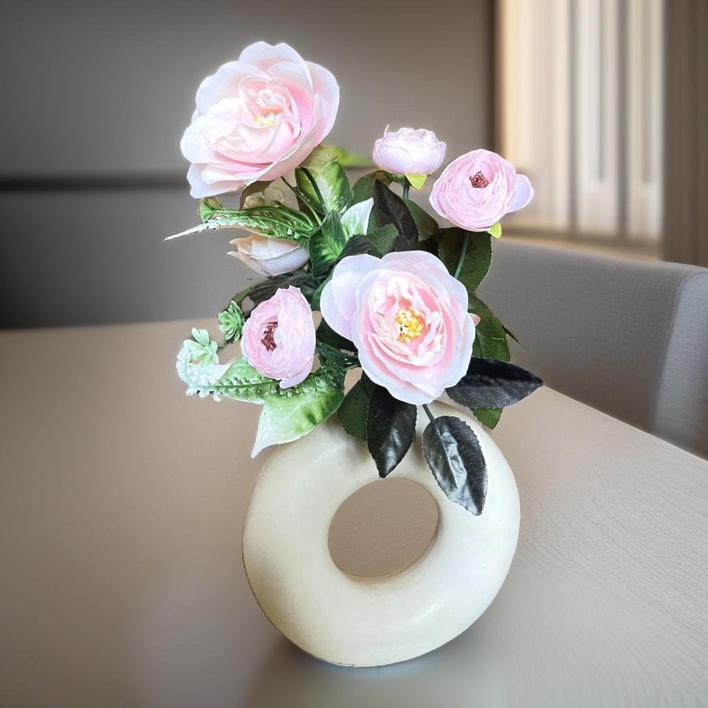 Akaar Decor Artificial Multiflora Flower Peony Roses Fake Sticks Bunch Decorative Items for Home, Room Decoration (1 Bunch) (Without Vase) (Light Pink_ Rose & Peony) (B0D6GJ1B1Z) Amazon Price History, Amazon Price Tracker