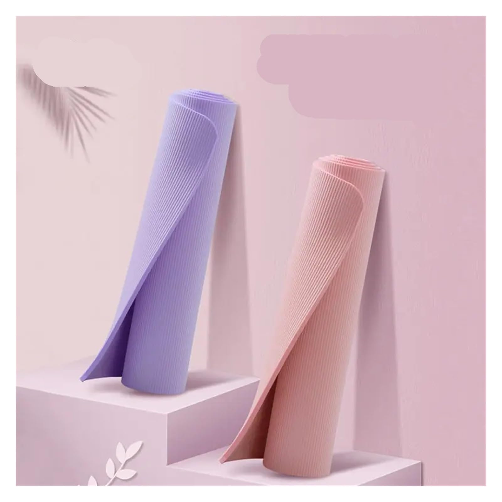 Tappetini Yoga 10mm 15mm 20mm di Spessore Tappetino Yoga Coperta Antiscivolo Palestra di casa Sport Salute Perdere Peso tappetini Fitness Pad for Esercizi for Le Donne(Pink,185 61 20mm)