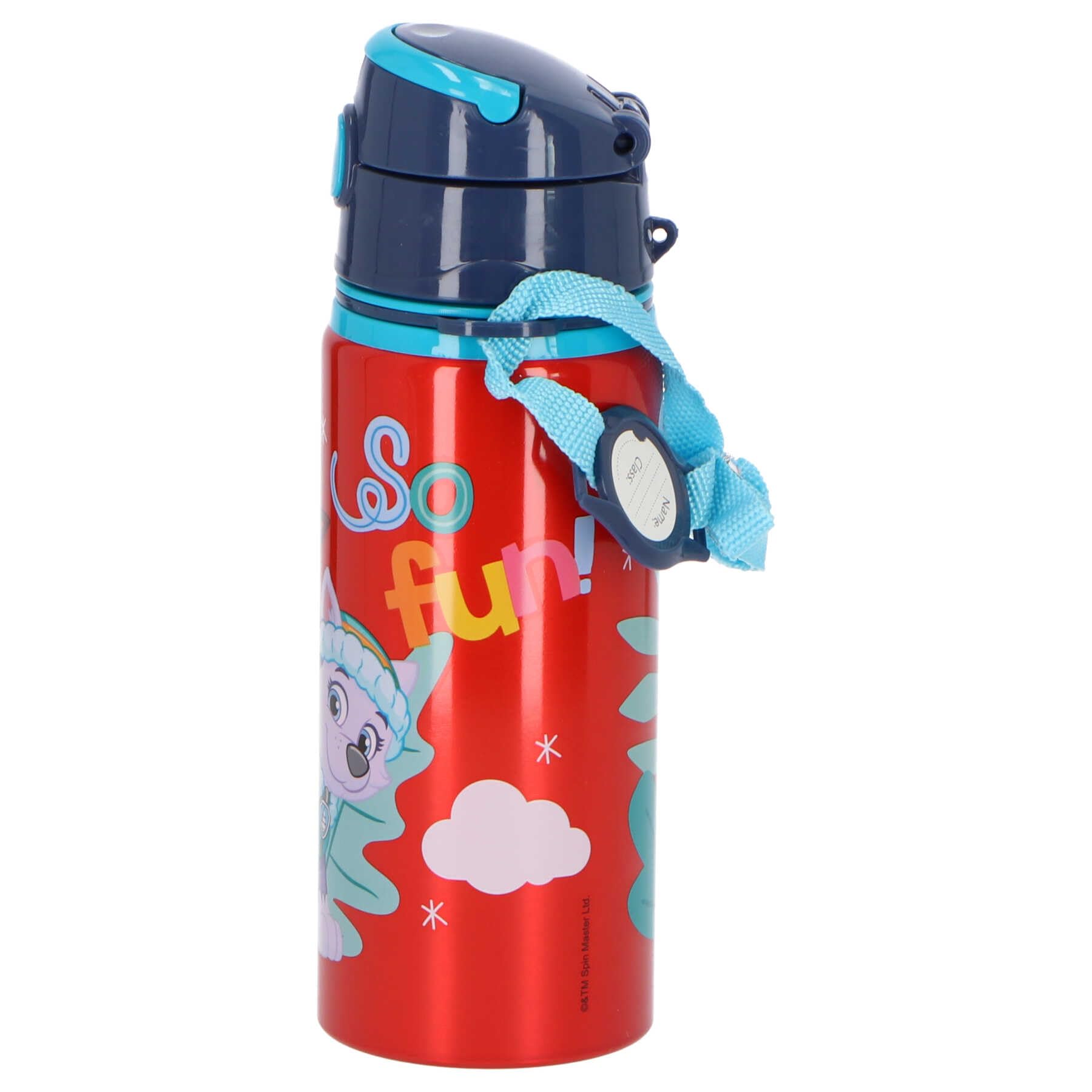 Paw Patrol Aluminium Drinking Bottle 600 ml Aluminium Drinking Bottle with Push-Pull System and Cap Colourful - Image 2