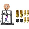 Official Creality Ender 3 V2 Upgraded 3D Printer with Silent Motherboard Branded Power Supply Carborundum Glass Platform Resume Printing Function, DIY 3D Printers Printing Size 8.66x8.66x9.84 inch