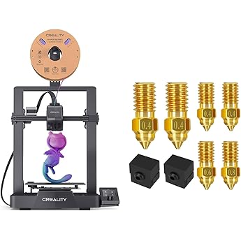 Official Creality Ender 3 V2 Upgraded 3D Printer with Silent Motherboard Branded Power Supply Carborundum Glass Platform Resume Printing Function, DIY 3D Printers Printing Size 8.66x8.66x9.84 inch