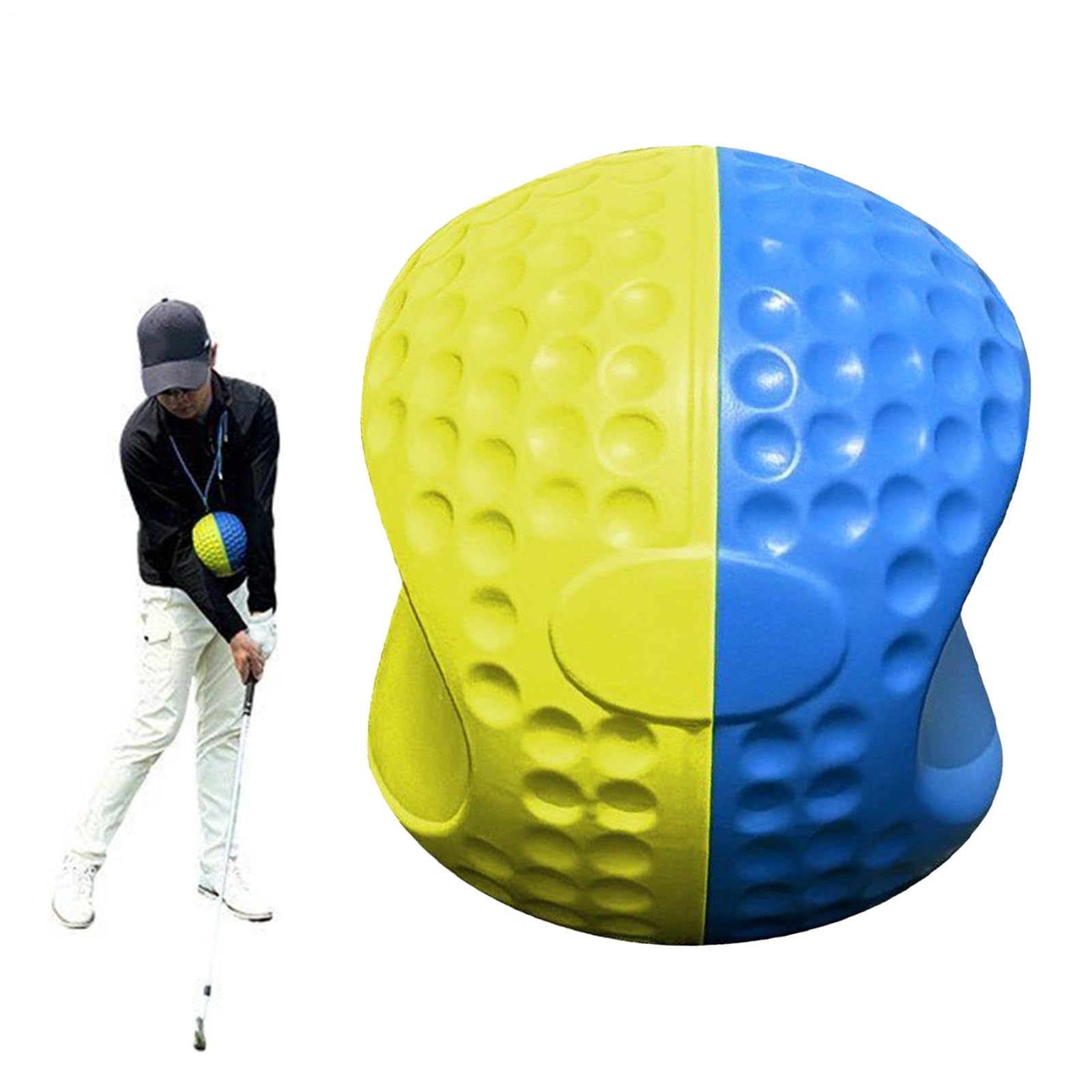 Generico Pelota de entrenamiento de swing de golf, para la corrección de la postura | Pelota portátil para mejorar las habilidades de oscilación para la corrección de la postura en campo de golf al