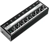 VEDO Amplificador de fone de ouvido, amplificador de áudio estéreo de 8 canais, divisor de fone de ouvido multiportas, mixer para estúdios de gravação e bandas, com 8 portas de saída