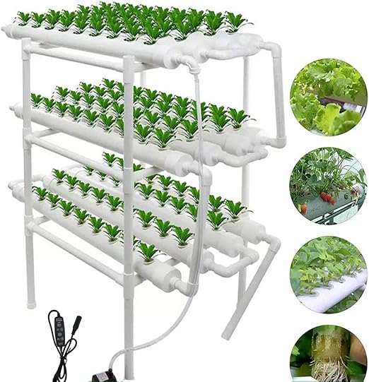 Amazon 水耕栽培キット 野菜 栽培キット すいこう栽培キット 室内 いちご 家庭菜園 水耕栽培セット プランター 108穴 プランター