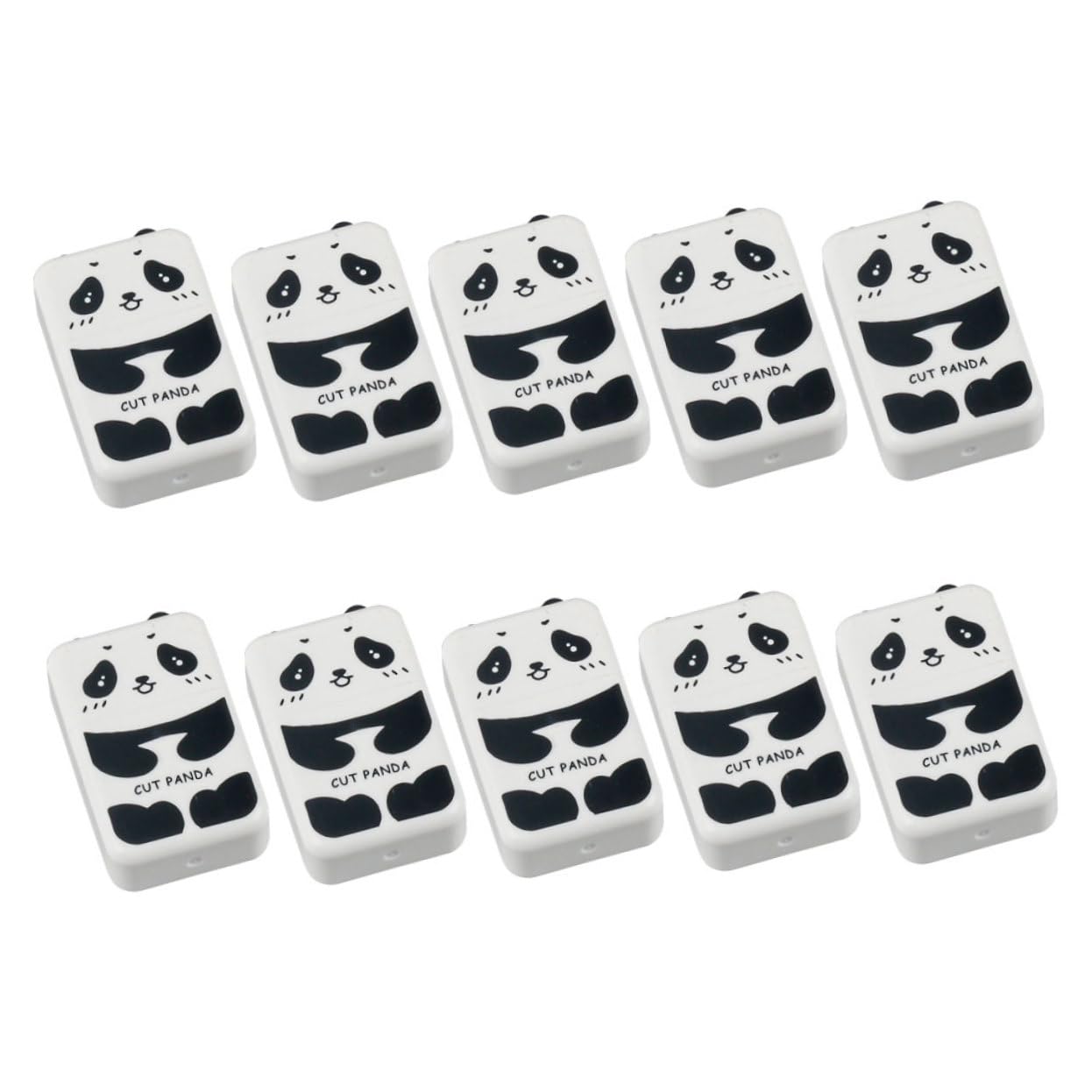HOMSFOU 3 Ensembles Gomme Panda Gommes Panda Gamme D'art Pour Le Dessin À Dessin Professionnelle Papeterie D'anniversaire Caoutchouc 10 Pièces * 3