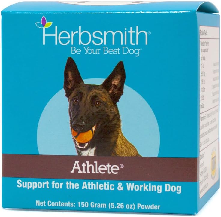 Herbsmith Athlete – Canine Endurance Supplement for Working and Agility Dogs – For the Canine Athlete – 150g Powder