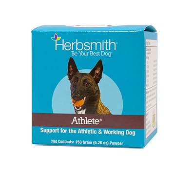 Herbsmith Athlete Herbal Supplement for Dogs and Cats, 150gm Powder