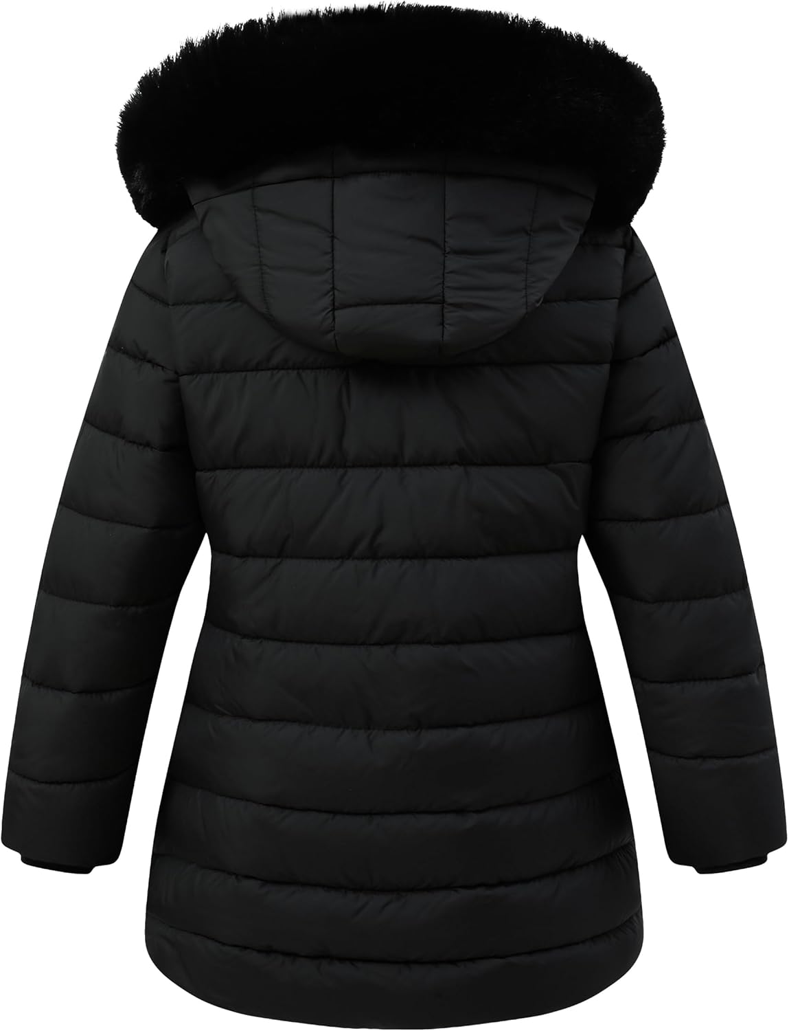 Girls' Warm Outwear Long Coat with Hood,Kid's Winter Puffer Jacket Insulated Warm Snow Parka - Image 2