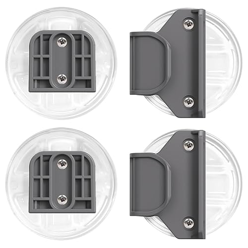 Miniatura 15 de HAMOPY Piezas de Repuesto para Puerta de Bebé Retráctil con Bloqueo Automático Sin Perforación, Juego de Herrajes Originales (Incluye 2 Pestillos +