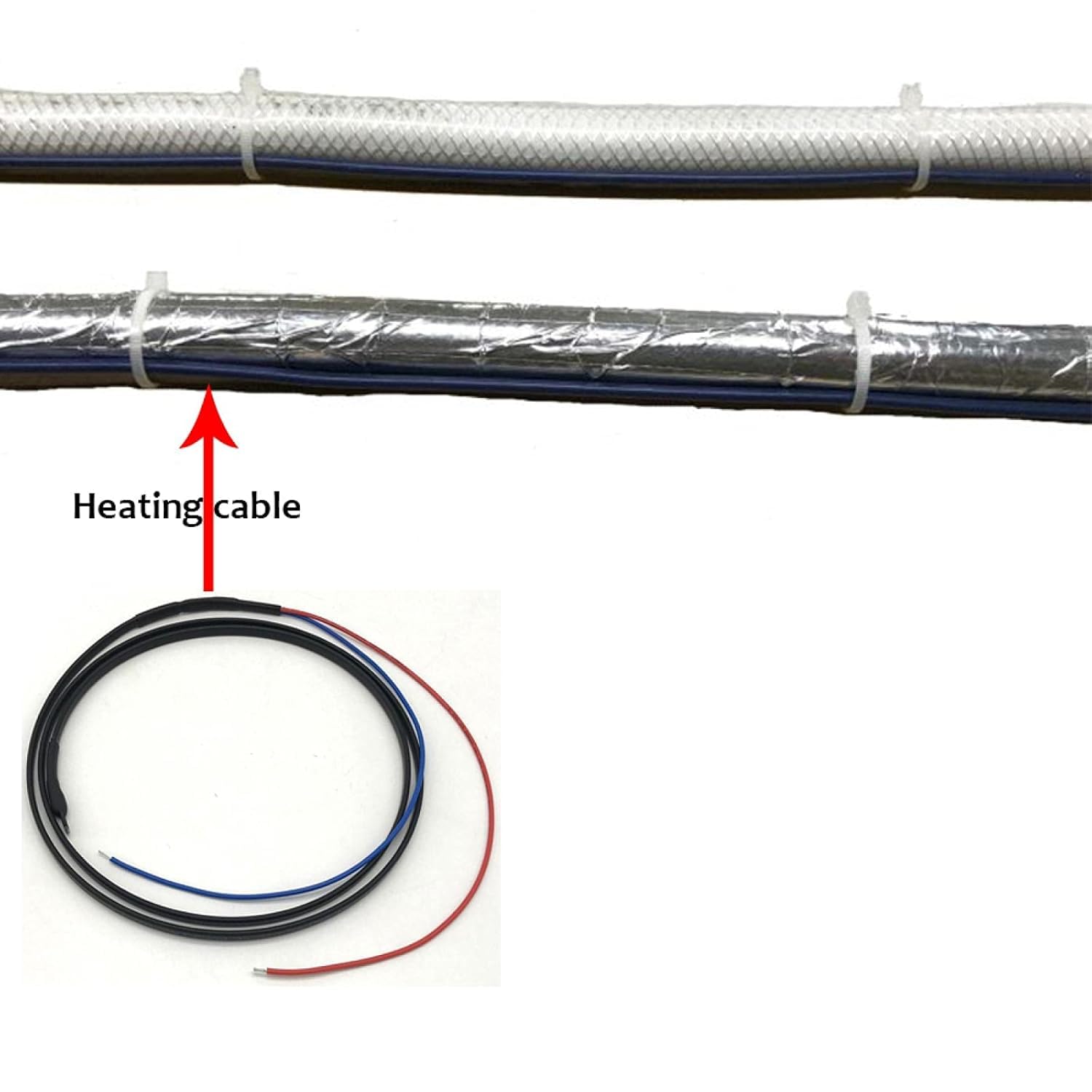 Cable de calefacción tubería autorregulable 12V, protección anticongelante for agua, selección juntas, junta 3 metros(Do Joint Cable,4 meters)