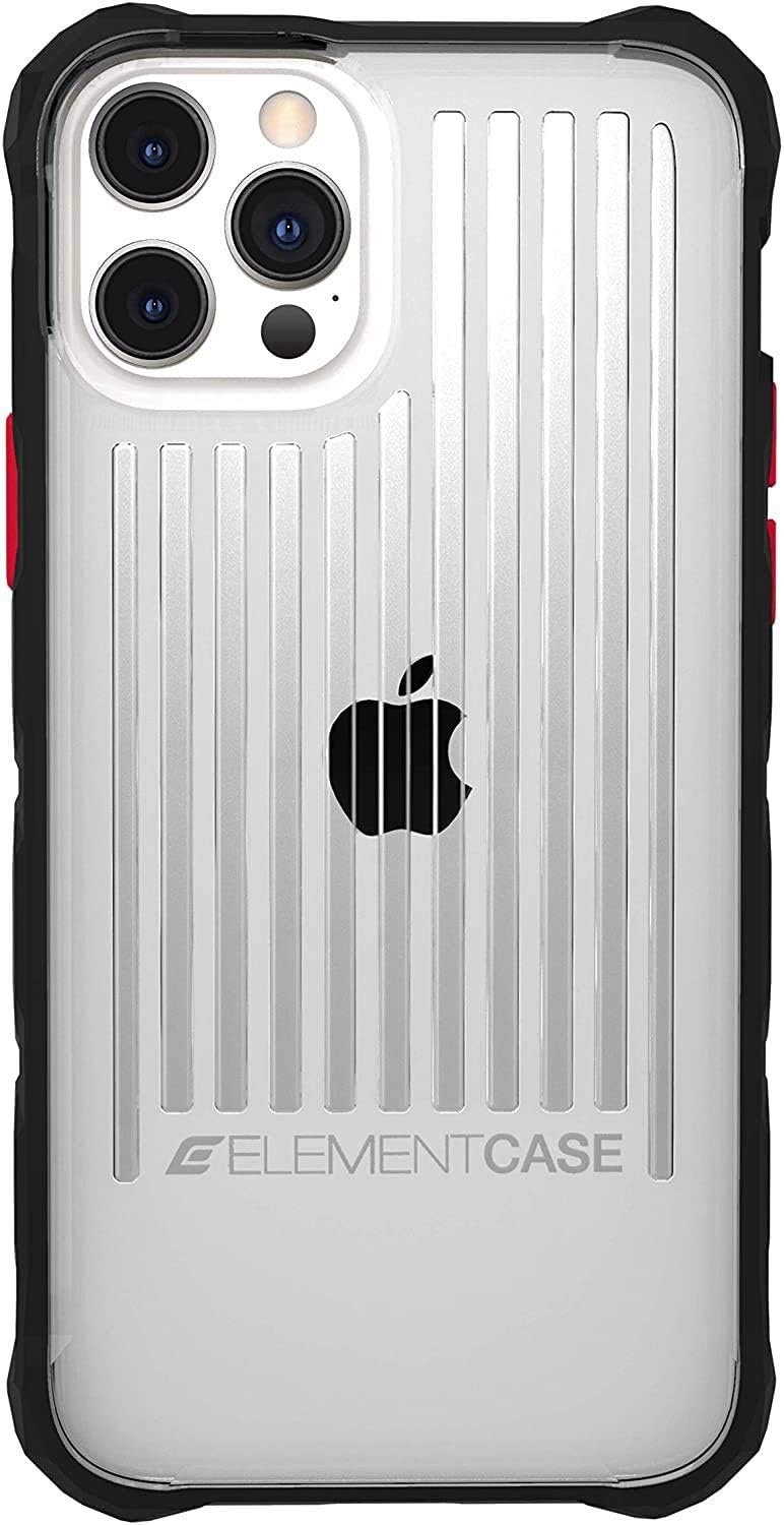 SPECIAL OPS Apple iPhone Case - Military-Grade Rugged Cover w/Shock Deflection Technology, Supports Wireless Charging (iPhone 12/12 Pro, Clear)