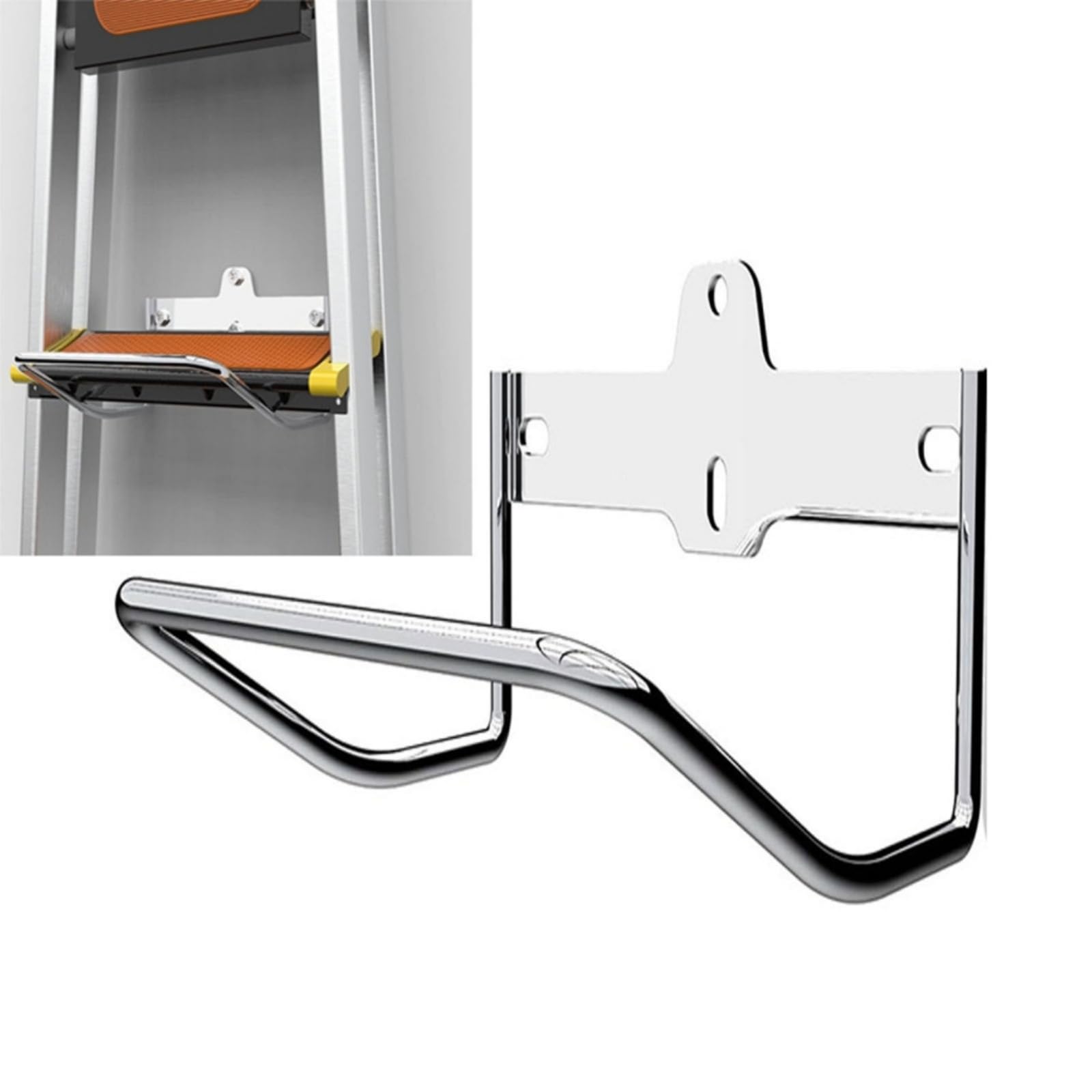 Staffa a parete in acciaio inox per garage Heavy Duty Rack Tool Hook Facile installare gancio per scala