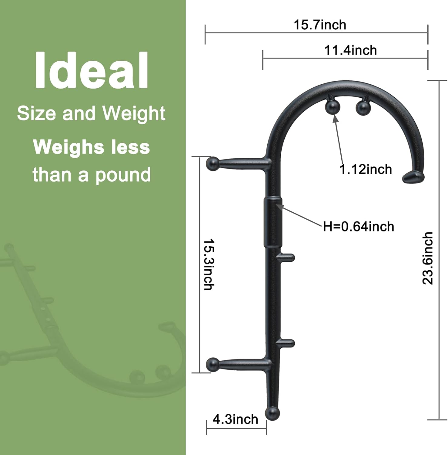 BVN Trigger Point Massager for Neck Back Detachable Manual Shoulder Massager for Pain Relief Deep Tissue, Pressure Point Massage Tool, Muscle Hook, Muscle Knot Remover, Massage Cane, Self Massager : Health & Household