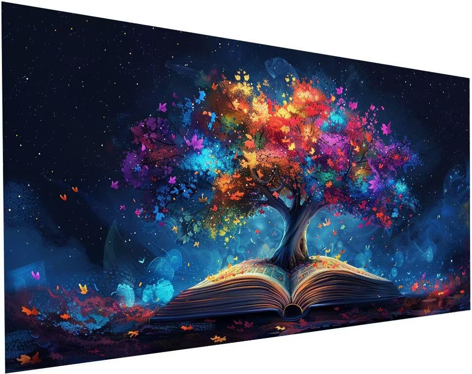 Kit Complet Diamond Painting Arbre 50x100 cm pour contrer le stress par l'activité manuelle