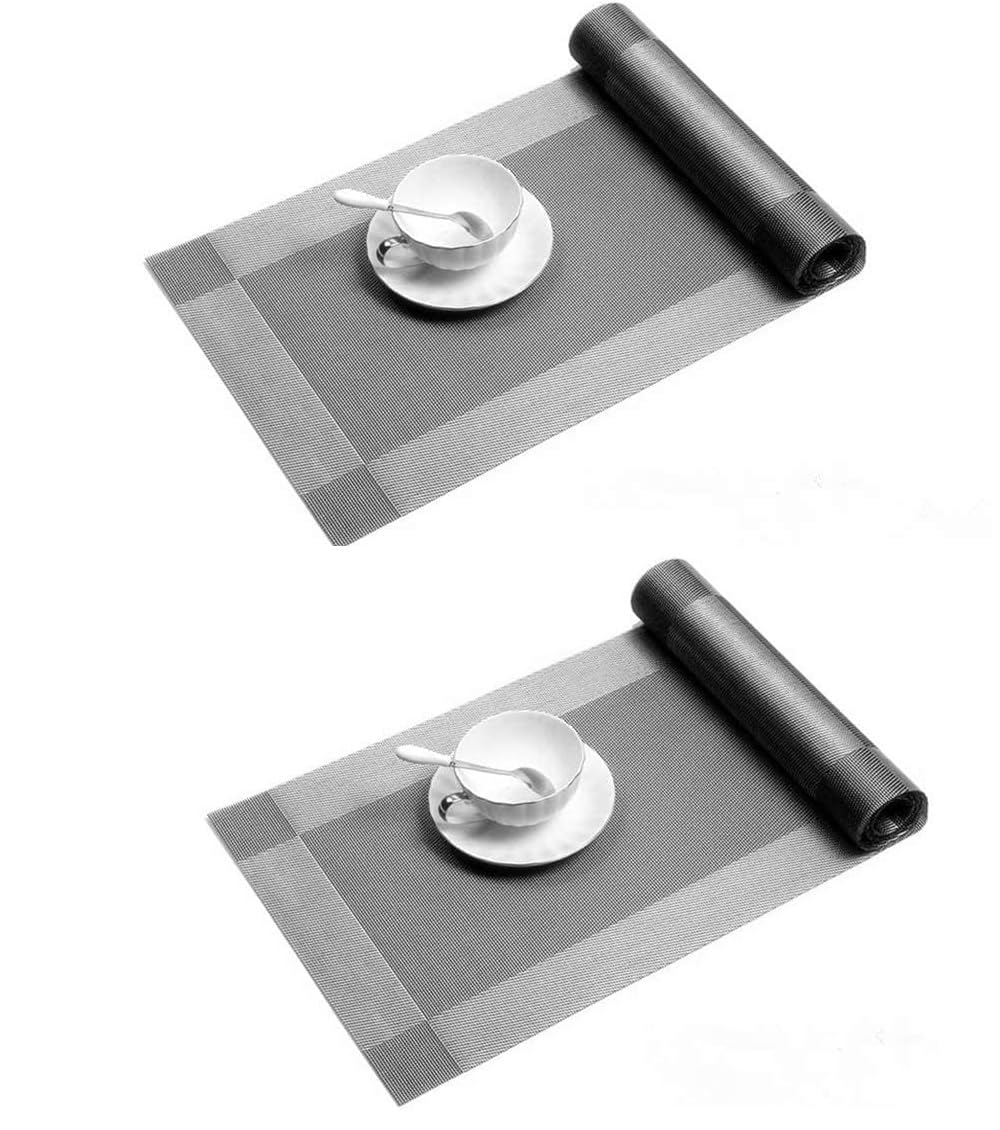 See full amazon price history chart for TASKHOUSE Woven Vinyl Table Runner Heat Resistant Washable Rectangle PVC Table Decoration for Dining Office Kitchen Hotel Home (Silver Pack of 2) TASKHOUSE Woven Vinyl Table Runner Heat Resistant Washable Rectangle PVC Table Decoration for Dining Office Kitchen Hotel Home (Silver Pack of 2) (B0CR1MZ8ZB) Amazon Price History, Amazon Price Tracker