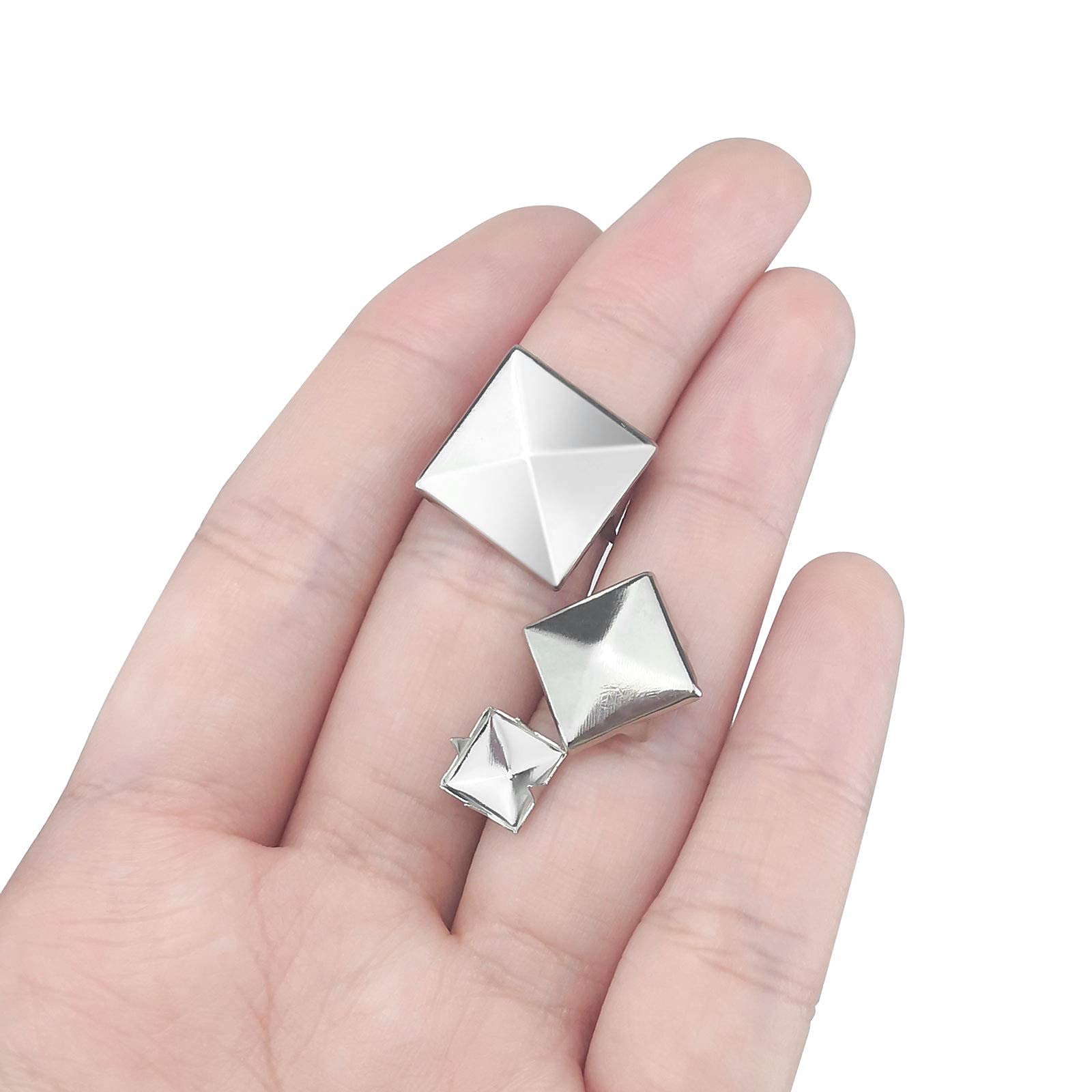 600 Pezzi Borchie Pyramid Per Fai Da Te | Rivetti In Metallo Per Pelletteria E Abbigliamento - Foto 9