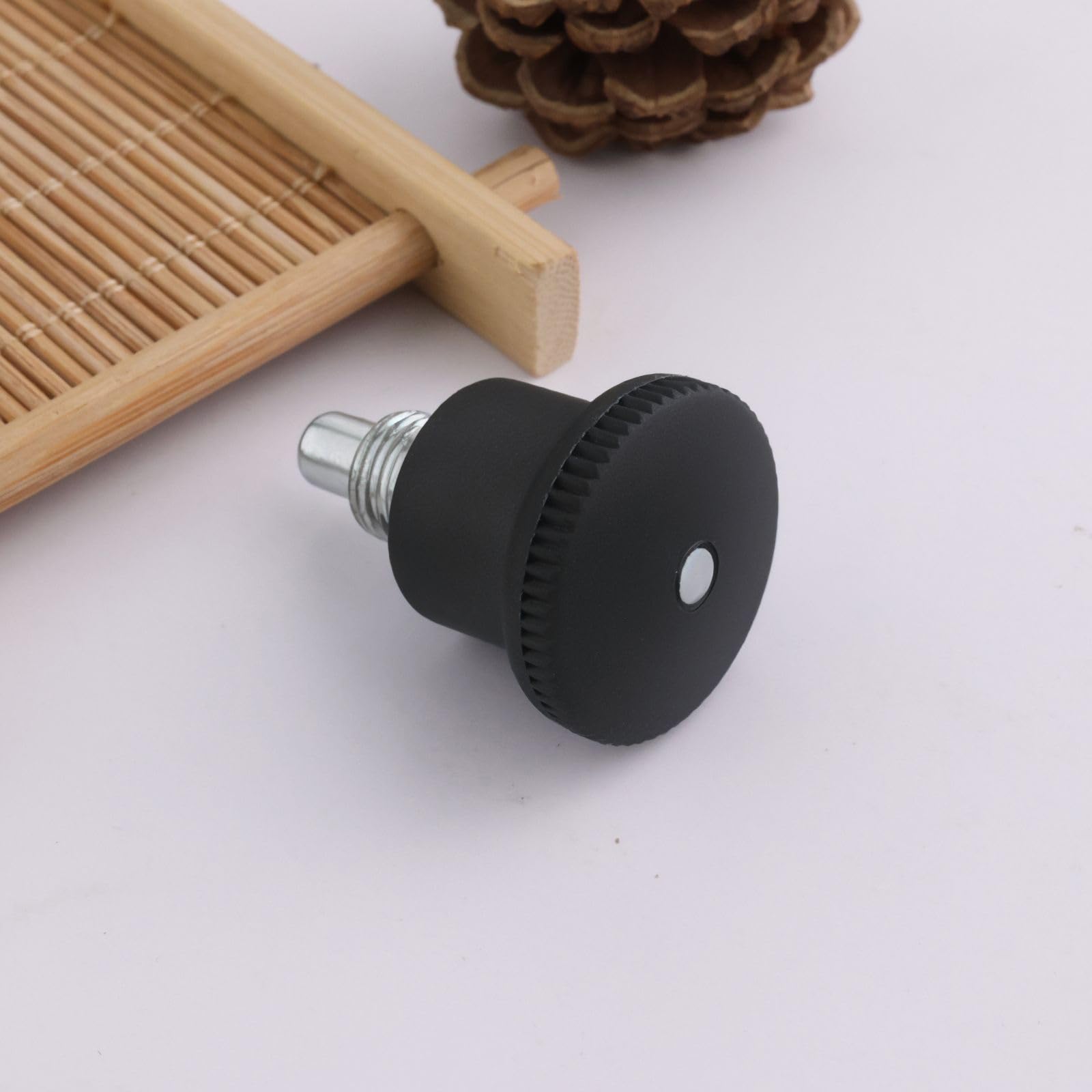 2 Pernos de Bloqueo de Mini Rejilla con Botón de Plástico Adecuados para Muebles de Equipos Deportivos Y de Fitness Equipos Médicos (M10 X 1,0 Mm)