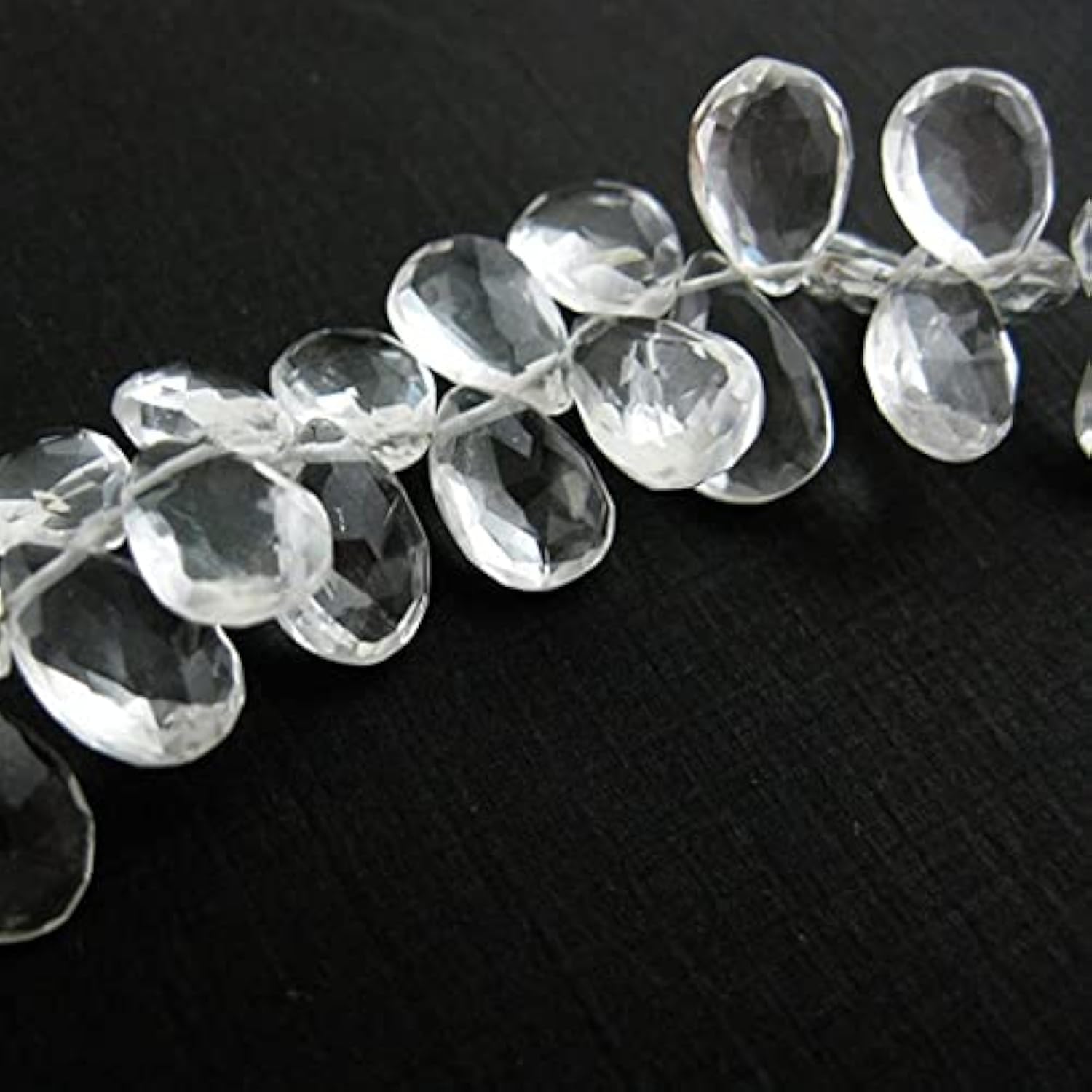 Perles briolettes cristal véritable 10mm pour réparer créer bijoux