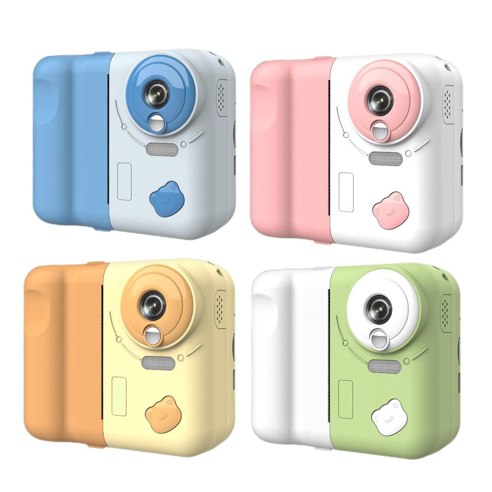 Fotocamera Digitale per Bambini Stampa istantanea Foto Cattura Video 1080P Riproduzioni Musicali e Divertimento Creativo per fotografi Stampante per Fotocamera per Bambini