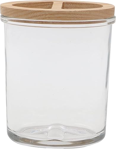 Miniatura 2 de H Halston Soporte para cepillo de dientes de vidrio pesado, organizador para baño, cocina, oficina, almacenamiento en el hogar