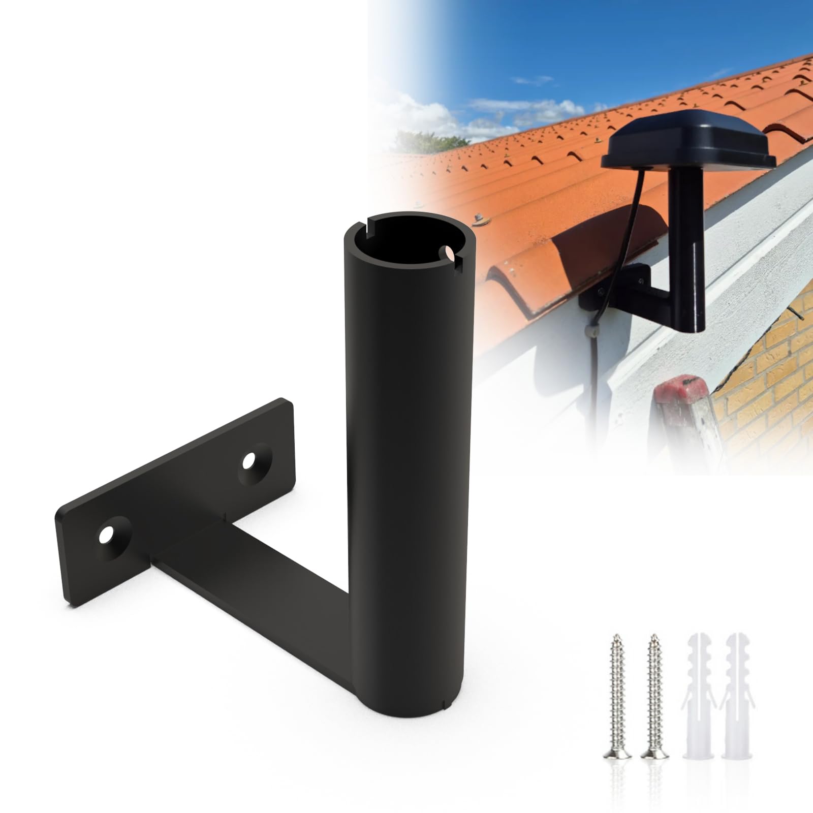 Supporto da parete compatibile con Segway Navimow GPS, JLNJLE 90°, accessorio per robot tosaerba Navimow i105E, i108E, campo visivo migliorato dell'antenna, per muri, recinzioni