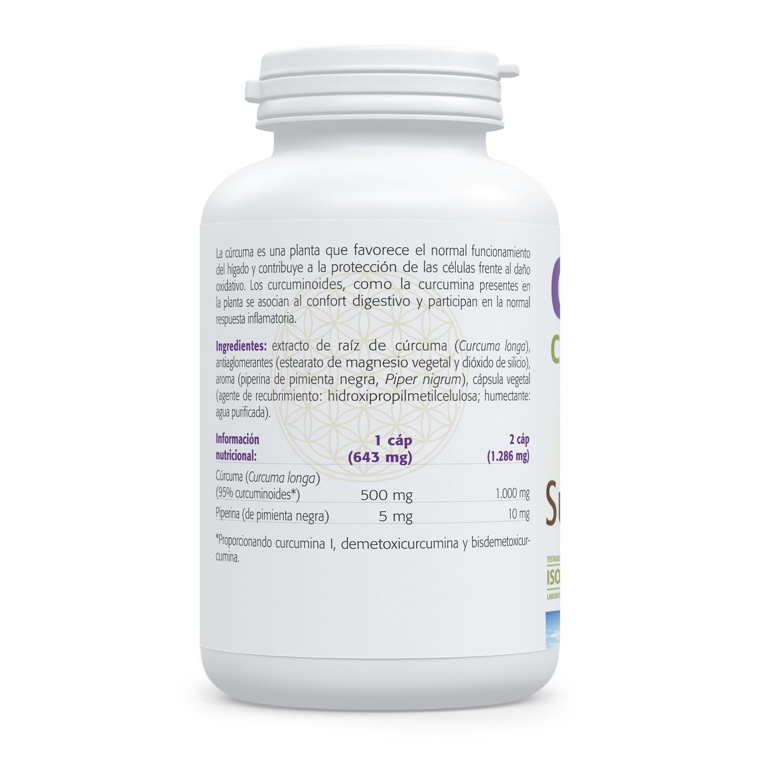 SURA VITASAN Cúrcuma 95 90 Cápsulas | 95% Curcuminoides con Piperina, Alta Potencia Antiinflamatoria, Salud Hepática, Confort Digestivo y Inmunitario