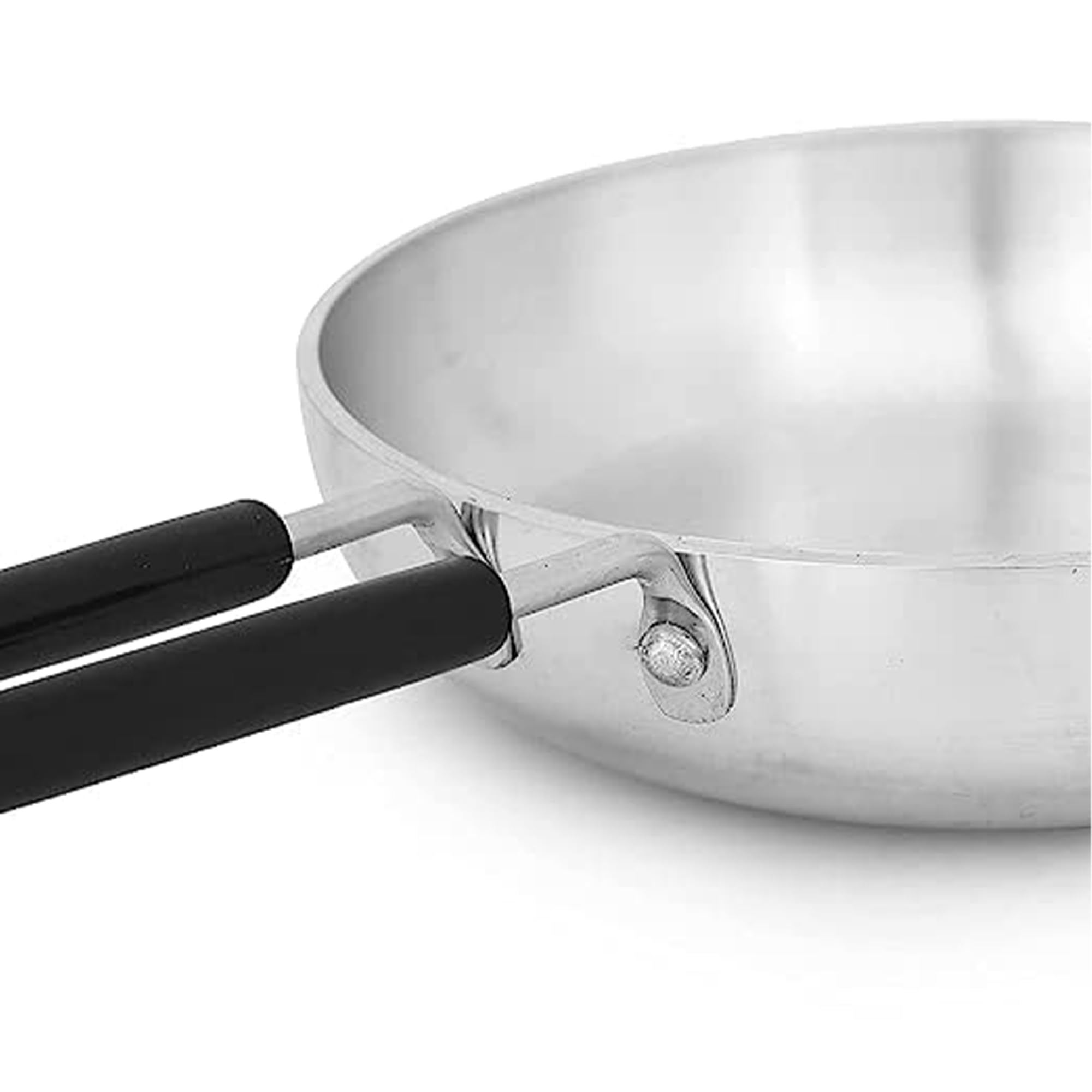IDEAL PRIME Heavy Duty Aluminum Frying Pan 1 Liter with Heat Resistance Silicon Handle Rust Proof Omelet Tawa Pasta Dosa Fry Pan Cookware Pack of 1 4
