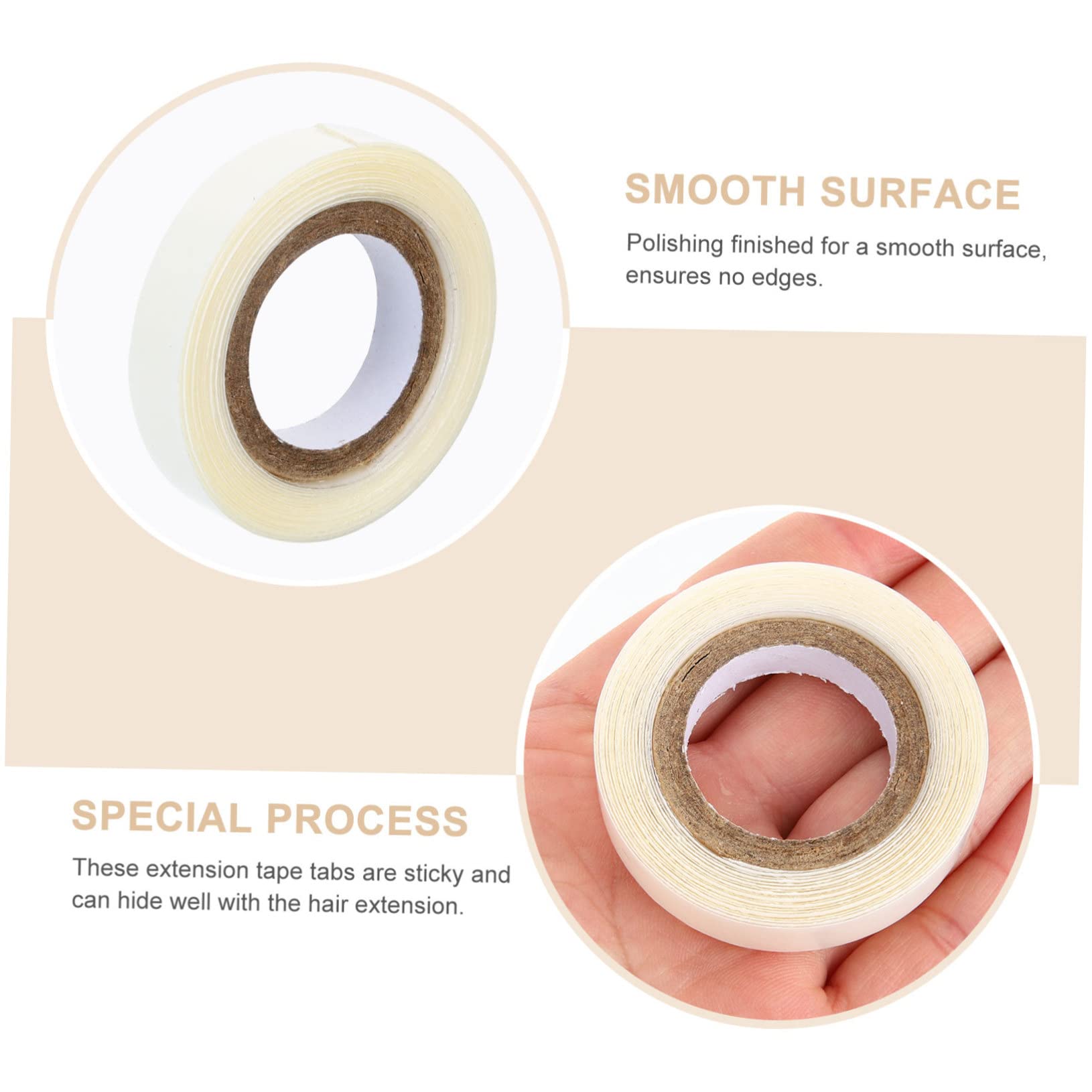 Healeved 4 Rolls Wig Film Womens Wigs Ladies Wigs Lacefront Wigs Clear Hair Bands Wigs for Women Hairpieces for Women Front Lace Wigs Adhesive Wig Tape Hair Ribbons Lace Tape White Glue