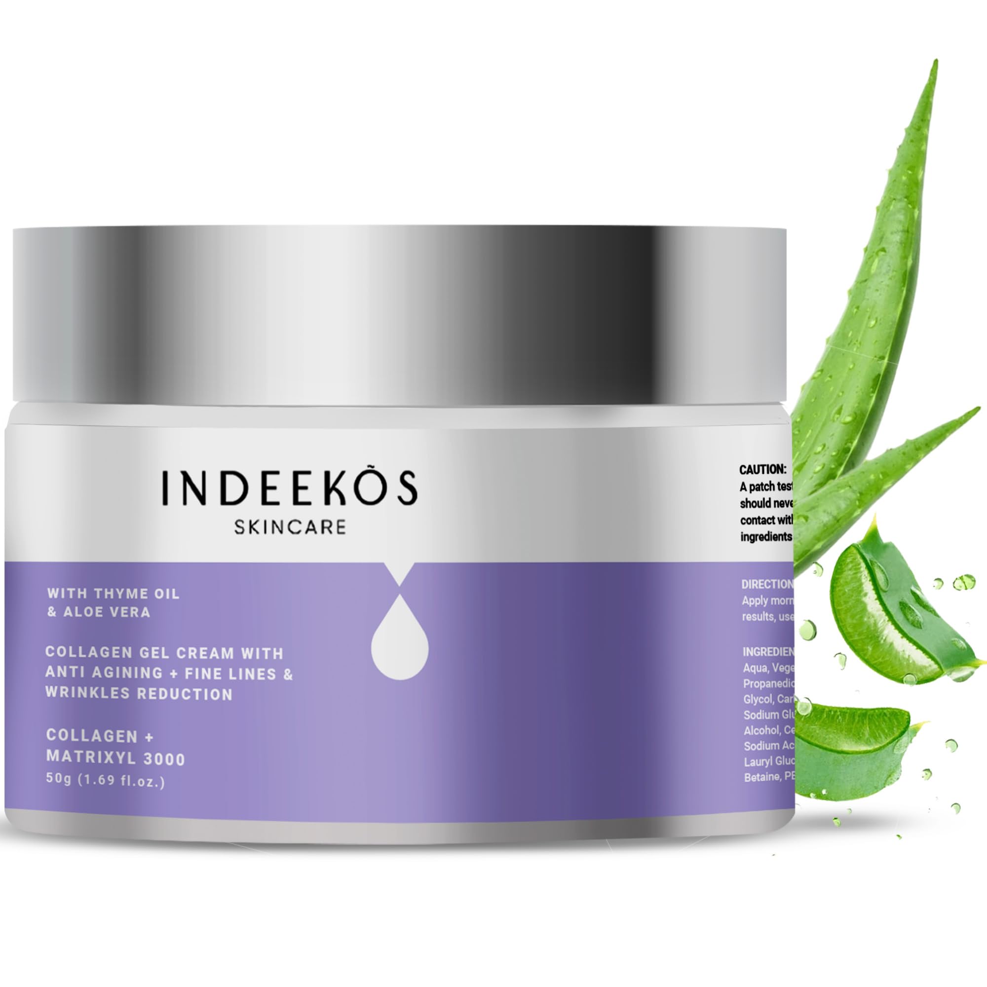 Collagen Cream for Women, Anti ageing Formula to Reduce Wrinkles and Fine Lines, Made with Thyme Oil, Hyaluronic Acid, and Ceramides, Daily Night Cream, Suitable for All Skin Types, 50gms