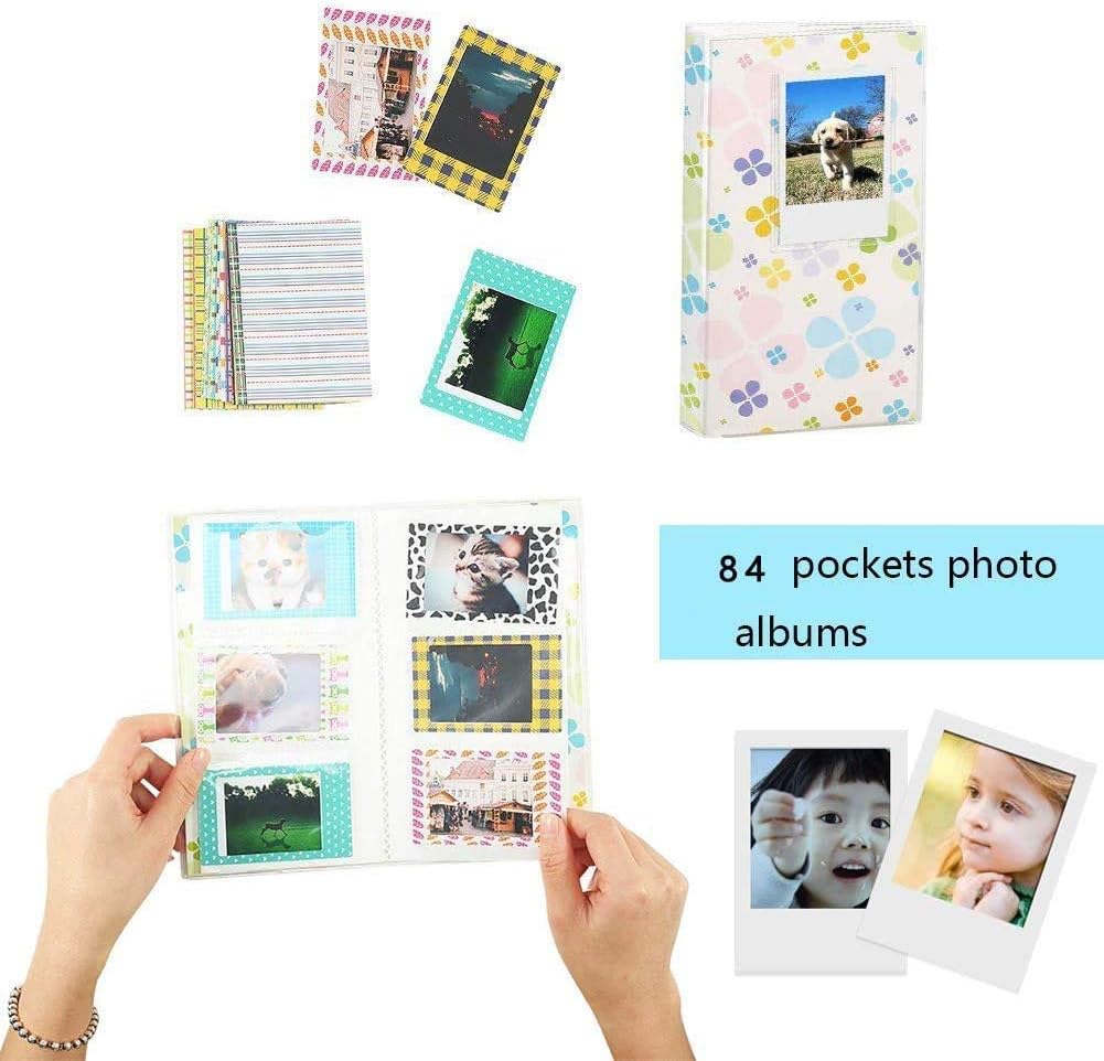 Katia Instant Camera Accessories Bundle Compatible for Fujifilm Mini 11 Instant Film Camera. Includes Camera Case, Album, Frame, Stickers, Strap,etc-P (Charcoal Grey)