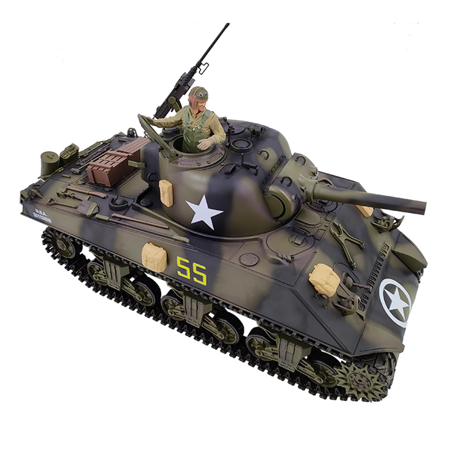 Amazon.co.jp: ラジコン 戦車2.4GHz 1/16アメリカ陸軍シャーマンM4A3