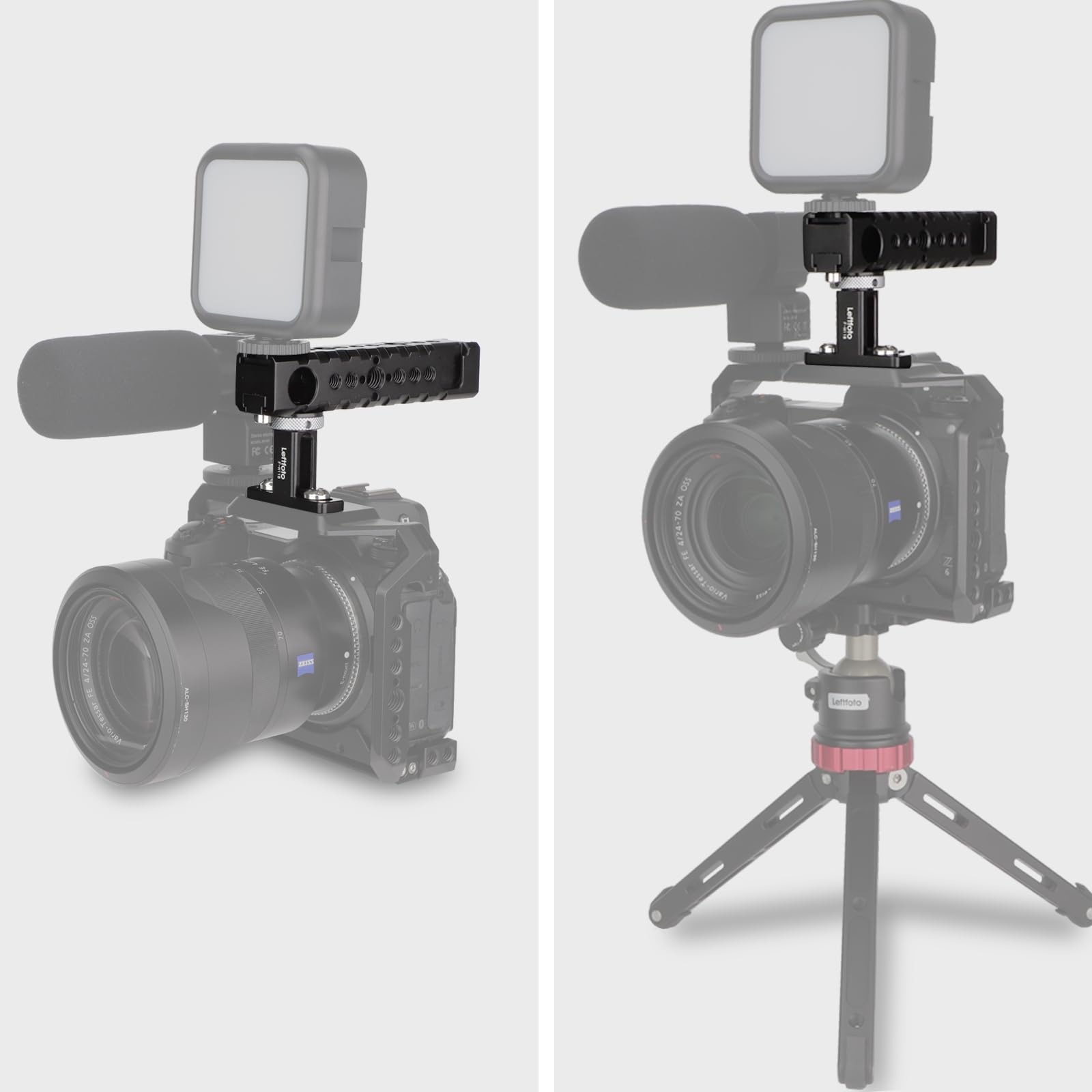 Universal Kameragriff Oben & Seitlich - Für DSLR Käfig & Video Rig