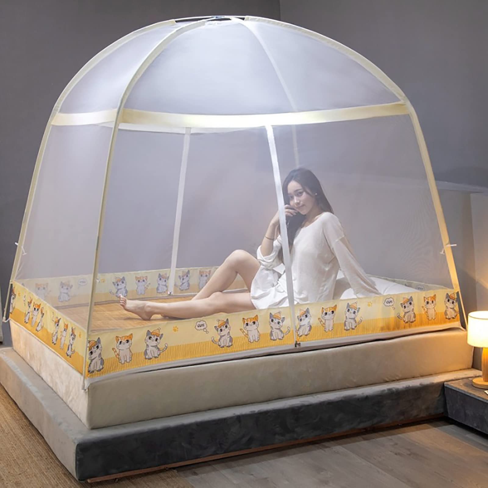 travelsafe moskitonetz pop up zelt Pop-Up-Moskitonetz-Zelt für Bett, Baby, Erwachsene, großes faltbares mit Netzboden, 360 ° effektiver Schutzanzug für Twin- bis King-Size-Betten,G,1.2X2M Baby Country:United Kingdom 3 Persoons Tentje - MX/Enduro