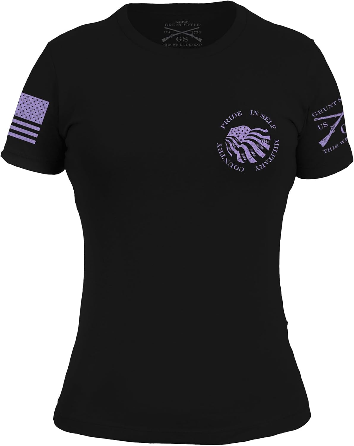 Grunt Style Flag Salute Women's T-Shirt - Image 3