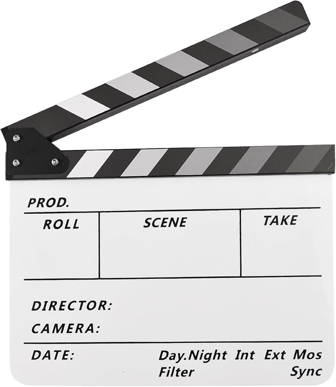 Claqueta de película acrílica director miniatura 6