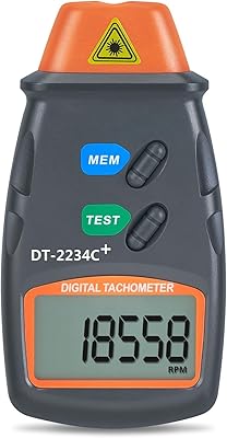 AGPtek Professional Digital Laser Photo Tachometer Non Contact RPM Tach