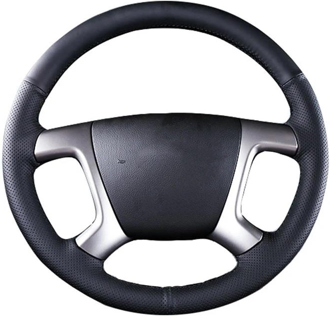 For Captiva 2007-2014 For Silverado For GMC For Sierra 2007 Car Steering Wheel Cover Car Steering Wheel Cover Accessories(Blue Thread)