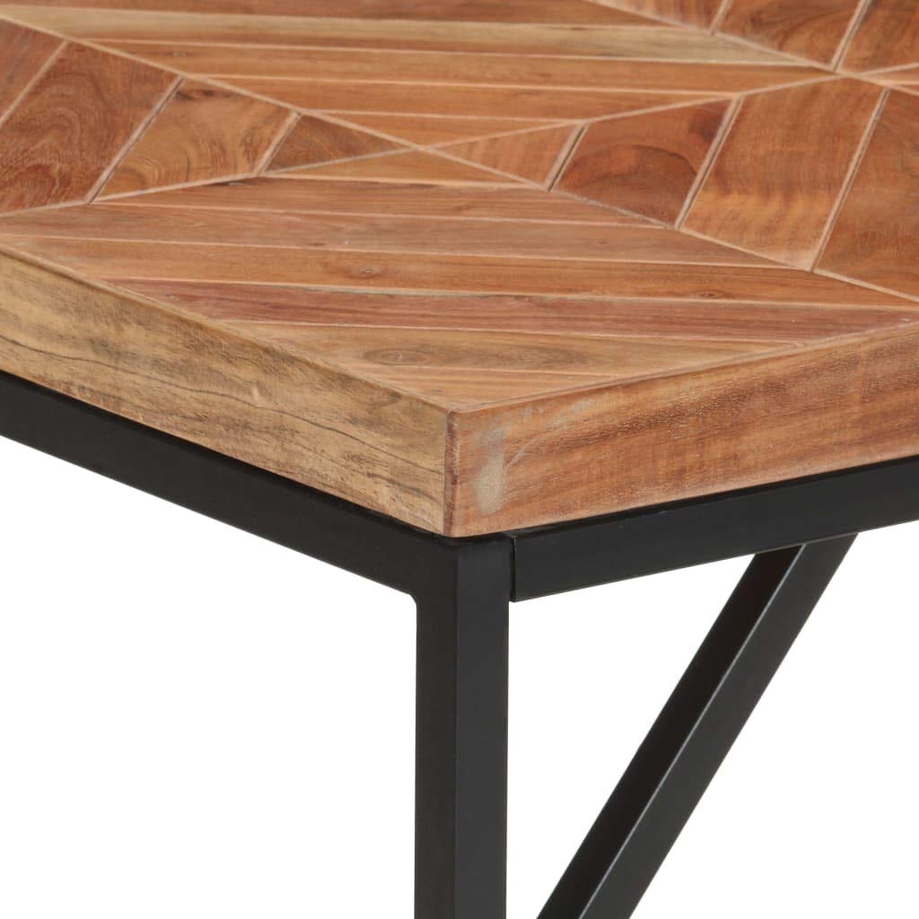 vidaXL Mesa de Comedor Cocina Centro Cena Auxiliar Consola Mesita Salón Lateral Hogar Sala de Estar 140x70x76 cm Madera Maciza de Mango y Acacia