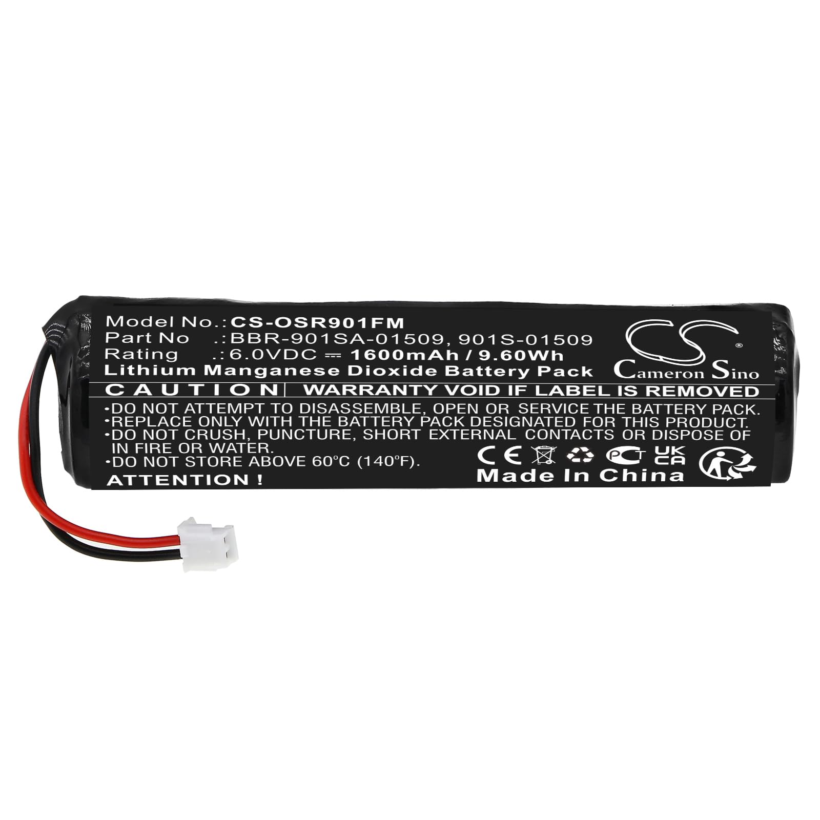 Vhbw Pile remplacement pour Ocean Signal 901S-01509, BBR-901SA-01509, LB9M pour transmetteur de
